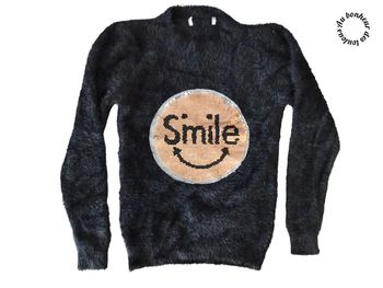 7-8 ans pull tout doux à sequin
