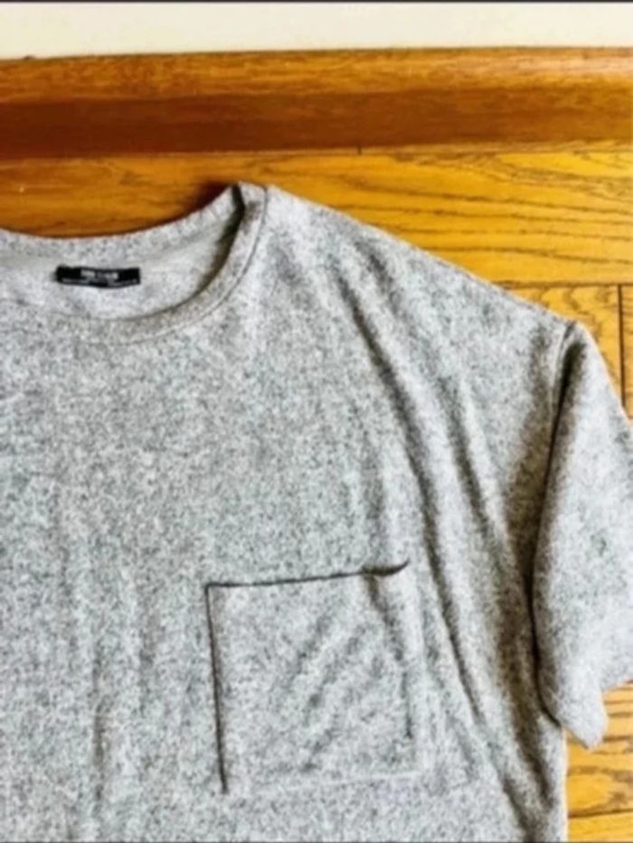 Sublime pull manches mi longues gris Zara taille S doux molletonné - photo numéro 2