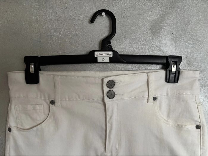 Jupe blanche ajourée fleurs Eldys - photo numéro 6