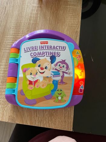 Livre interactif comptines Fisher price