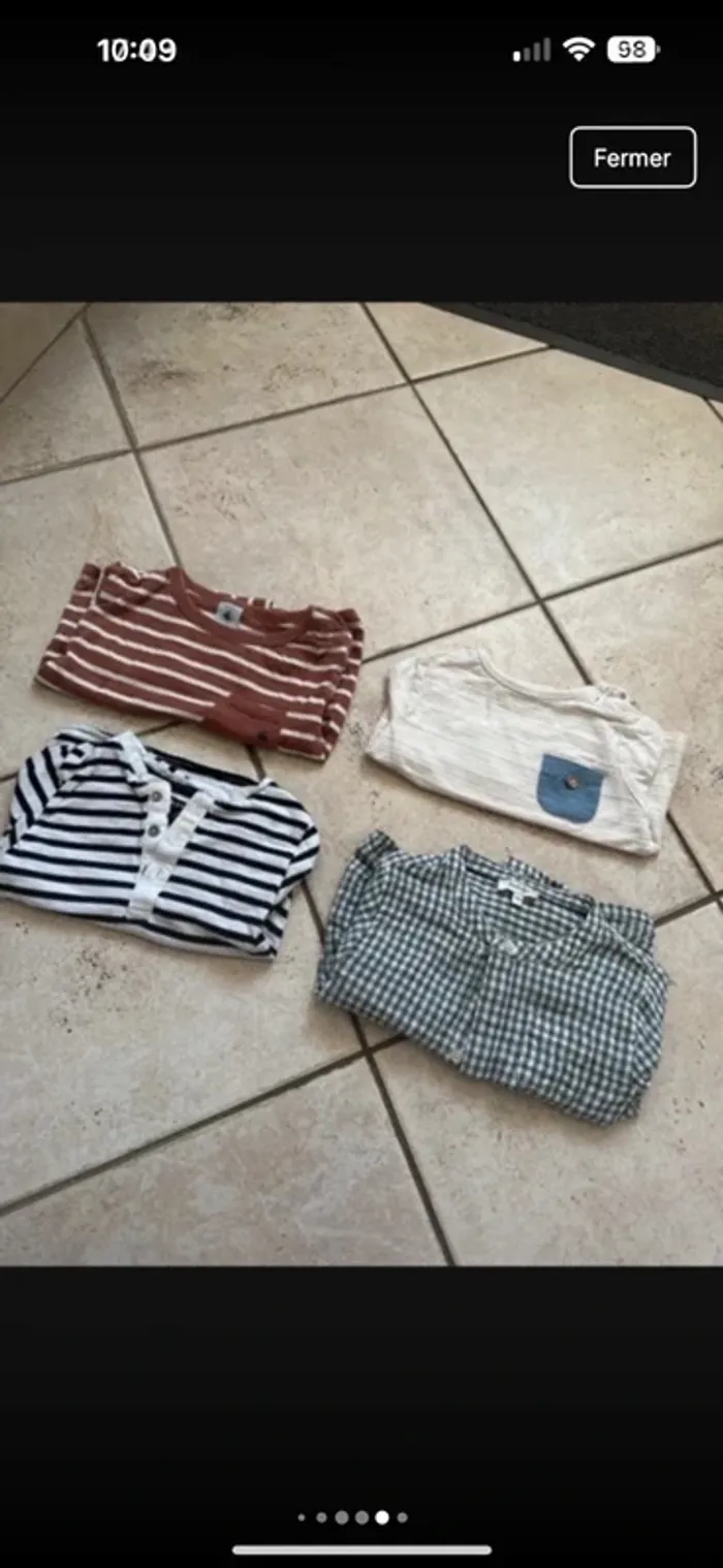 Lot vêtements garçon 12 mois – bodies, pantalons, pyjamas, hauts - photo numéro 4