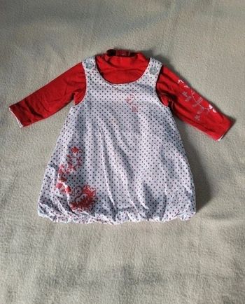 ensemble robe et t-shirt orchestra 6 mois 67 cm