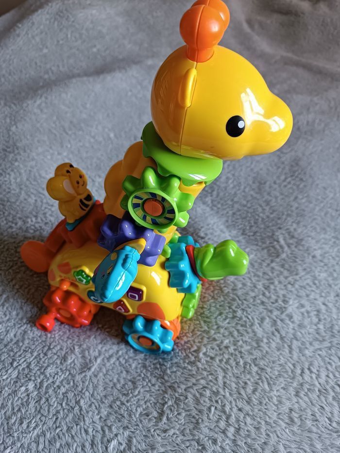 Jouet d’éveil – Girafe interactive avec engrenages - photo numéro 2