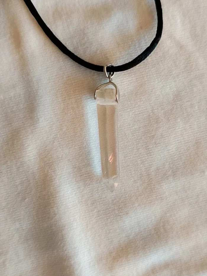 Collier énergie en pierre naturelle pierre de lune lithothérapie - photo numéro 4