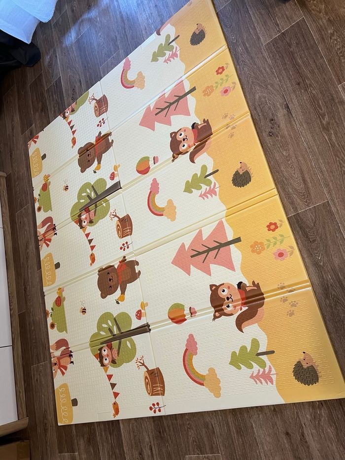 Tapis de jeu pliable réversible bébé neuf - photo numéro 4