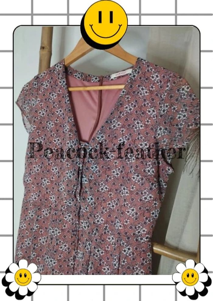 Robe rose camaïeu fleurie 42 - photo numéro 2