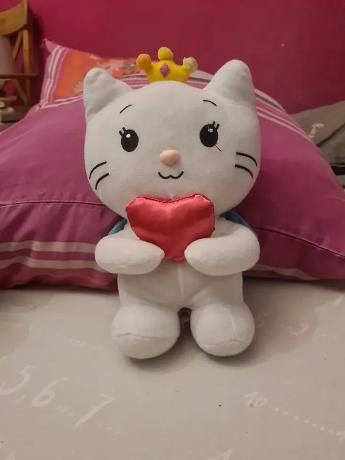peluche. angel cat sugar. 26 cm - photo numéro 3