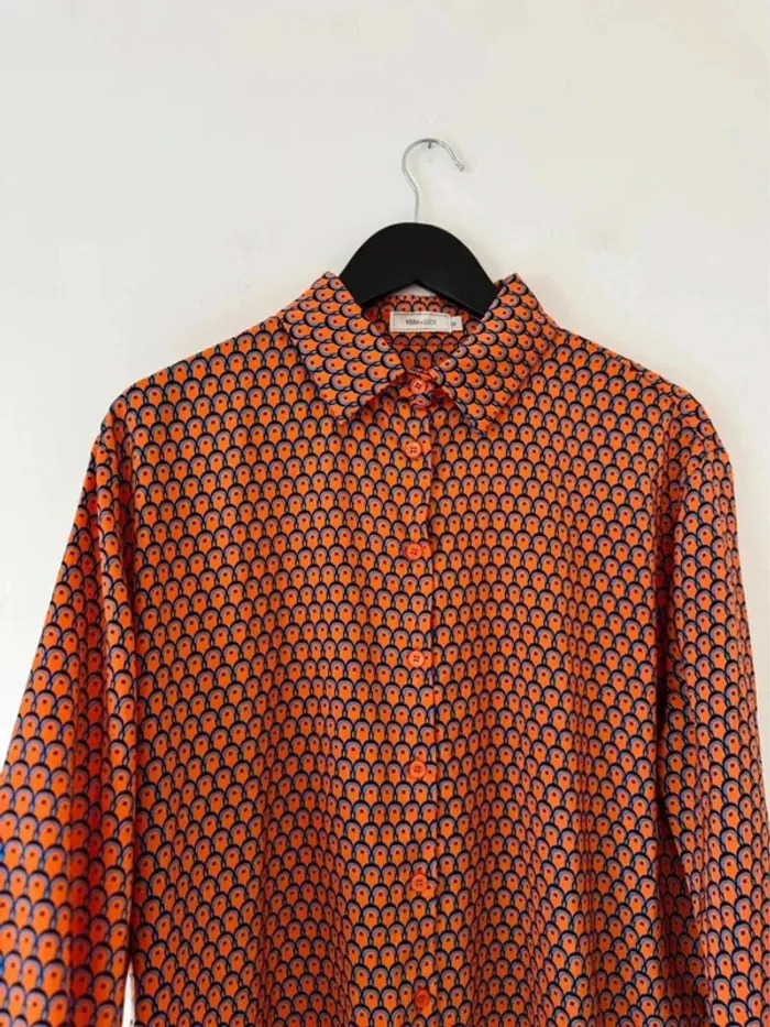 Blouse chemisier fluide orange Vera & Lucy Taille M - photo numéro 6