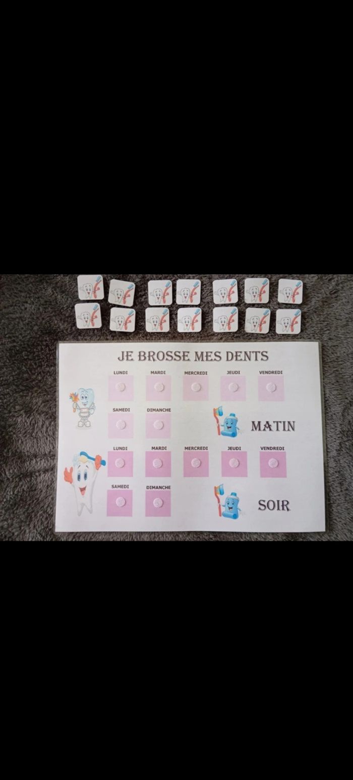 Fiche je me brosse les dents pour aider votre fille - photo numéro 2