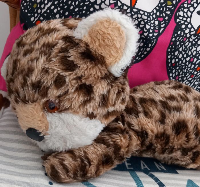Peluche panthère/chat vintage Ajena 37 cm rare - photo numéro 6