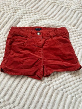 Short d’hiver fille en suédine 4 ans