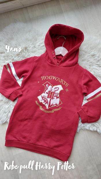 Robe pull à capuche Harry Potter 4 ans