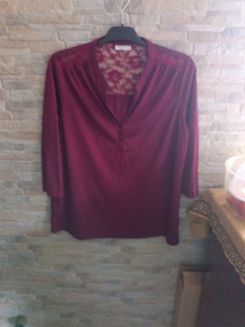 Blouse bordeaux FPC XL