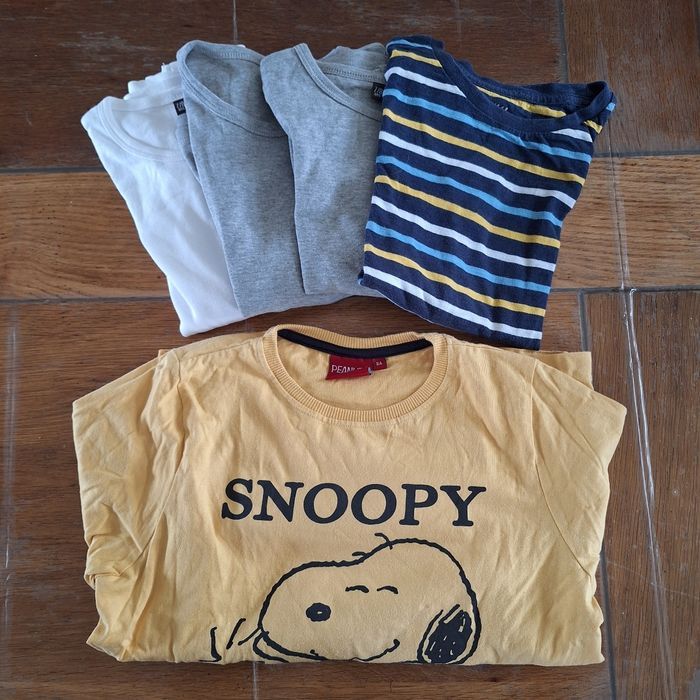 Lot 5 tee-shirt manches longues 8ans