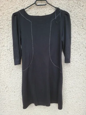 Robe noire longue pour l'été chic tendance old money élégant vintage