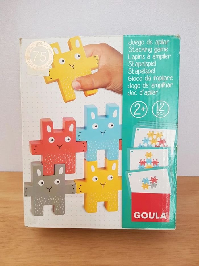 Goula Lapins à empiler, jeu en bois - photo numéro 2