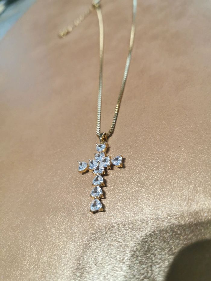 Collier et pendentif spirituel croix chrétienne - photo numéro 3