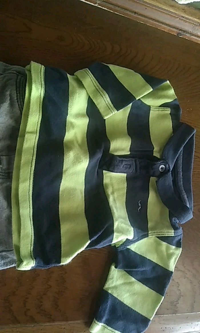 polo manches longues et pantalon 3 mois - photo numéro 2