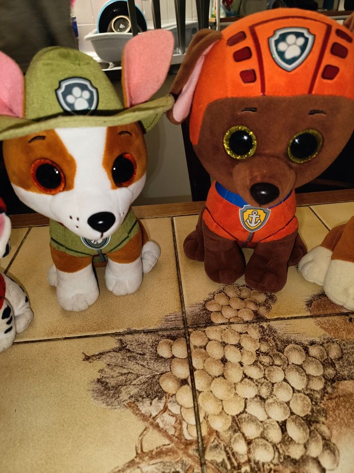 Lot de 7 peluches Pat patrouille - photo numéro 3