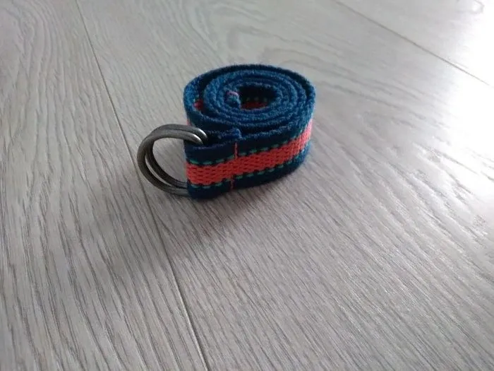 Ceinture garçon 56 cm bleue marine, orange et turquoise - photo numéro 1