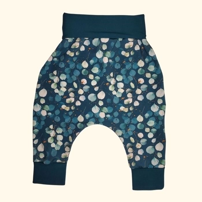Eucalyptus foncé - Pantalon évolutif 100% Jersey - 12-24 mois