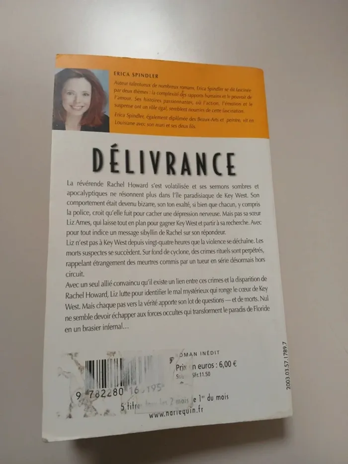 Délivrance de Erica Spindler Best-sellers Harlequin - photo numéro 2