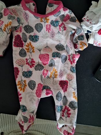 Grenouillère 1 mois velours