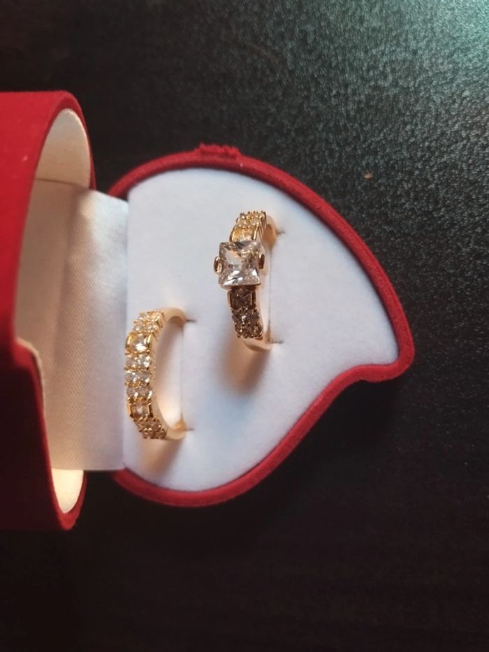 Ensemble de bague vintage femme avec coffret cadeau - photo numéro 2