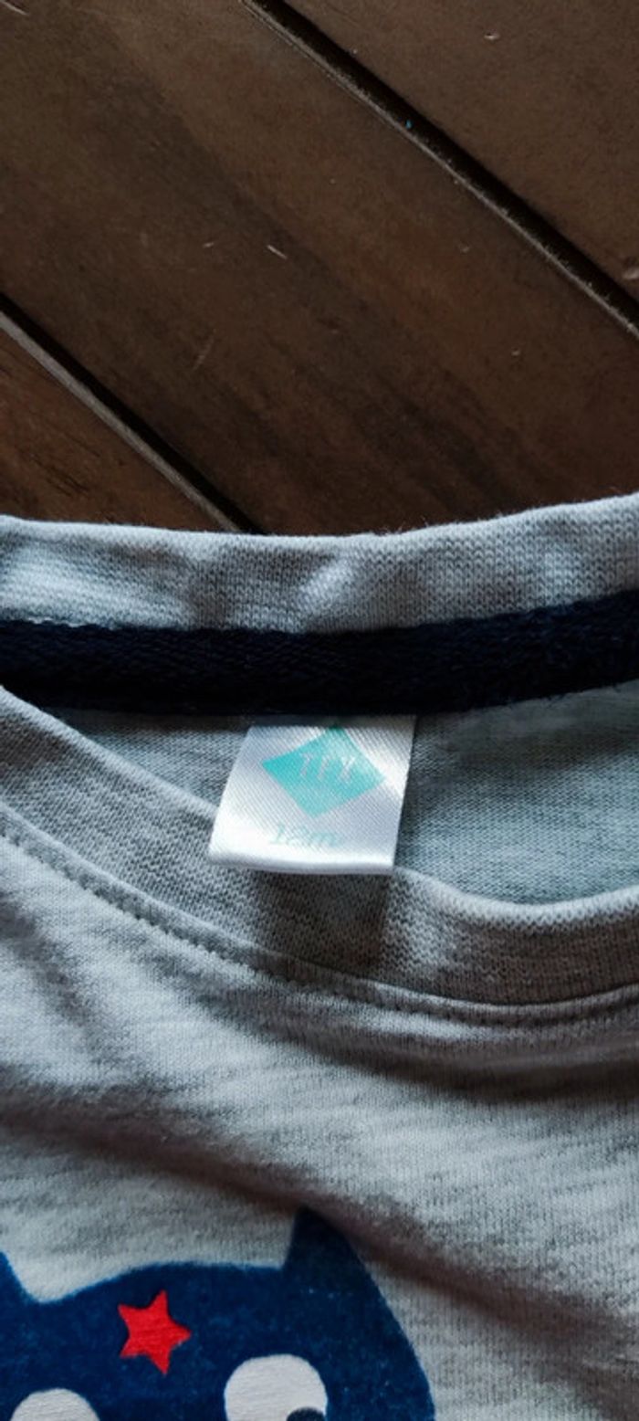 Lot t-shirts manches longues 12m - photo numéro 3