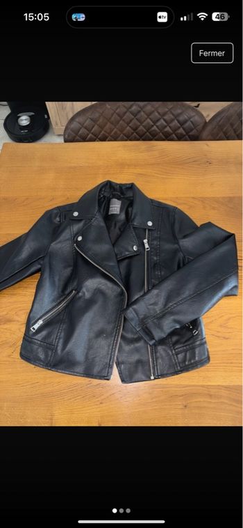 Veste en cuire 