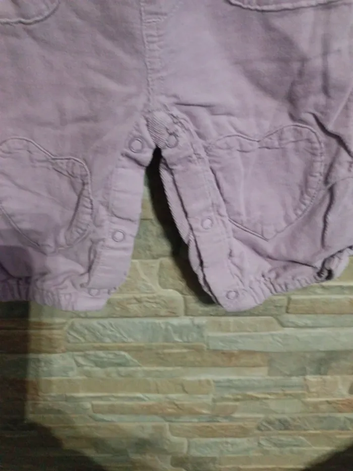 Salopette velours lilas Tout Simplement 6M - photo numéro 3