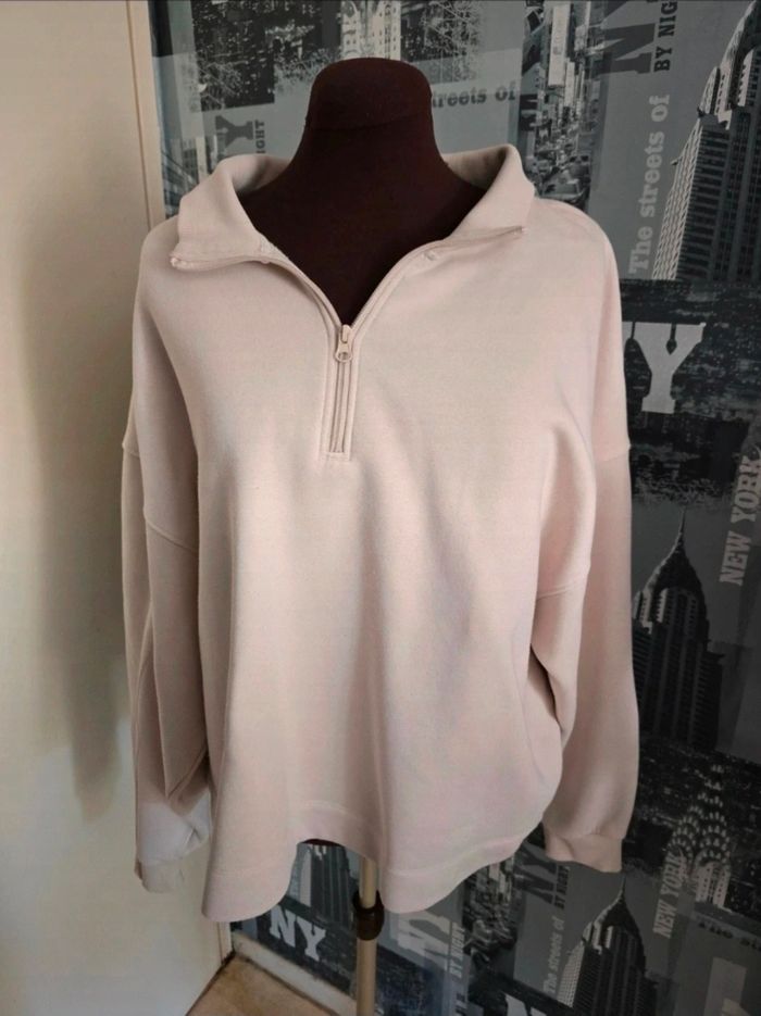 Sweat avec col zippé