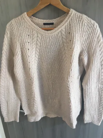 Pull laine couleur abricot T36 Promod