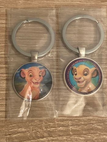 Lot de deux porte-clés Le Roi Lion