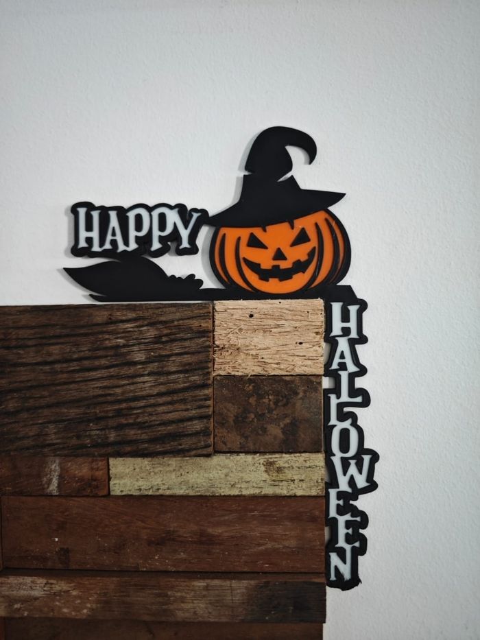 Décoration coin de porte happy halloween