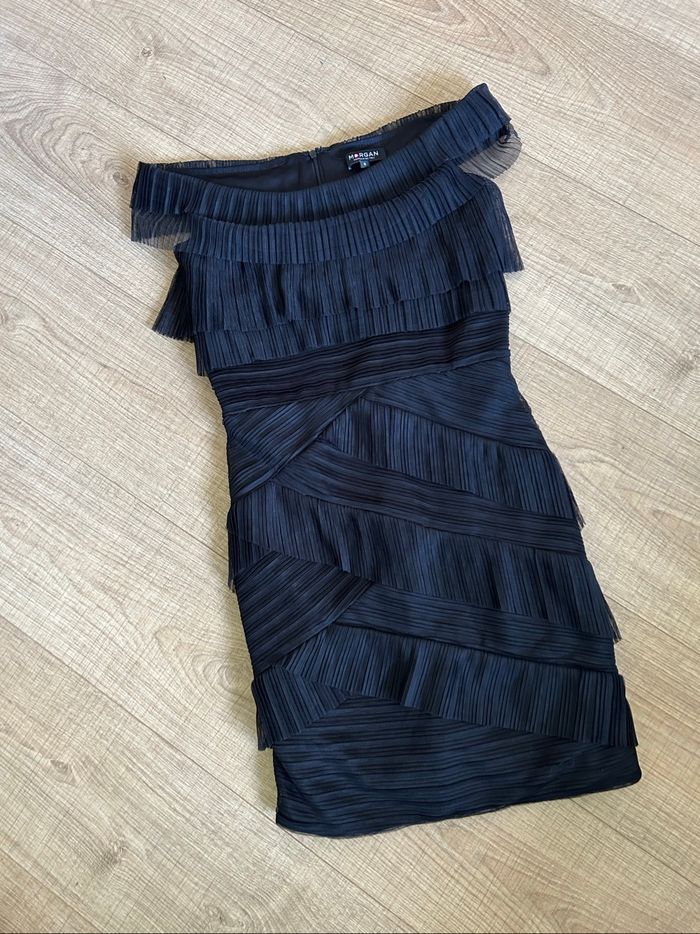 Robe noire avec volants Morgan taille S jamais portée - photo numéro 7
