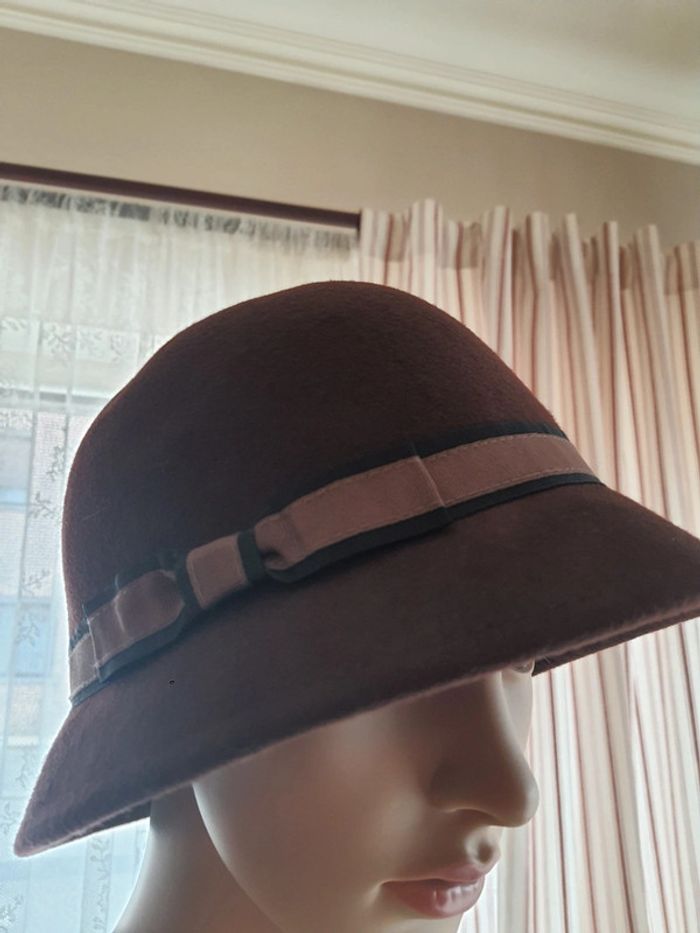 Chapeaux femme marron Veritas en laine 56cm - photo numéro 5