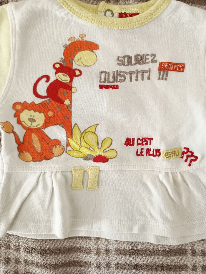 👕 T-shirt Enfant - 3 Mois / Babygro' - photo numéro 4