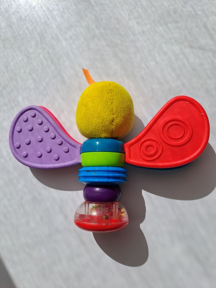 Hochet papillon multicolores - photo numéro 3