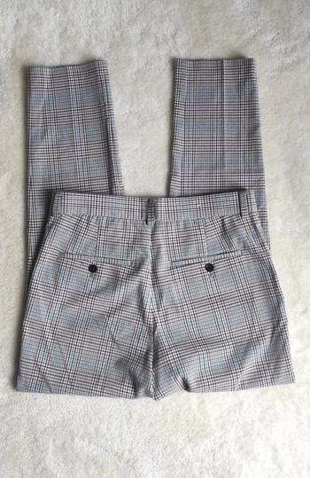 Pantalon à pince ajusté habillé à carreaux H&M W29 vintage