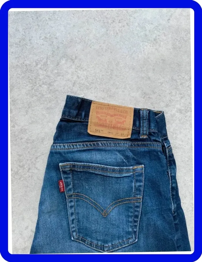 Jeans Levi's 541 W27 FR36 L27 coupe droite bleu Homme Men pan584b - photo numéro 2