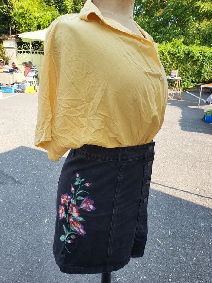 Jupe en jeans noir @
