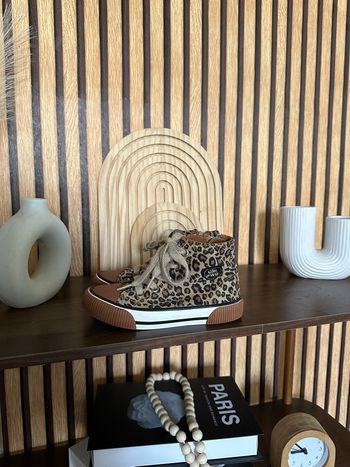 Basket montante imprimée léopard état impeccable 