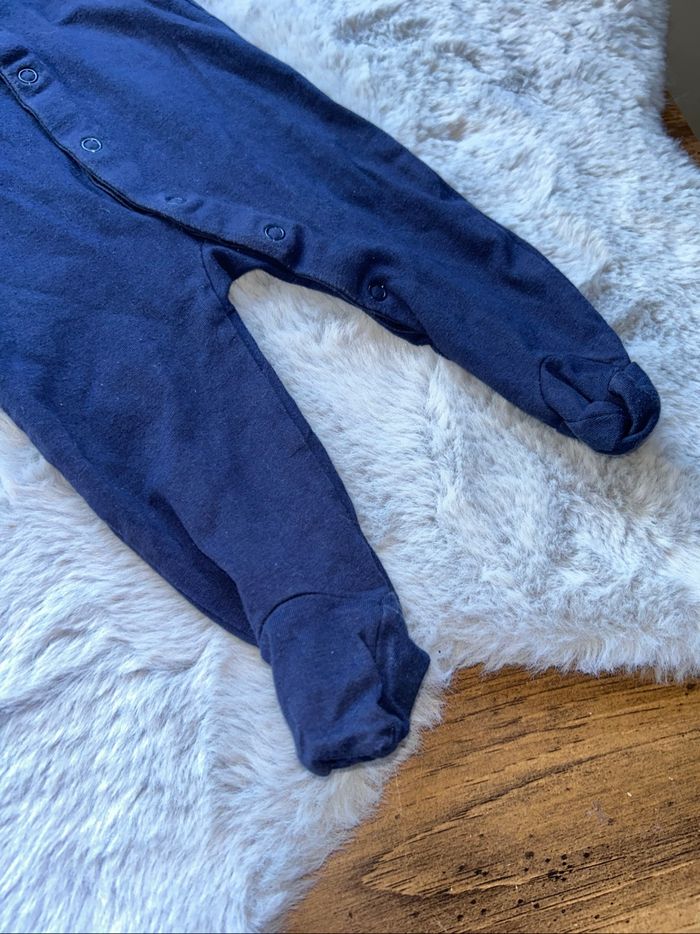 Pyjama fin bleu marine - 6 mois - Sweet & Soft - photo numéro 3