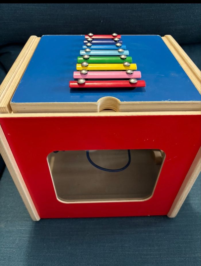 Cube d'éveil géant en bois Multi activités OXYBUL - photo numéro 3