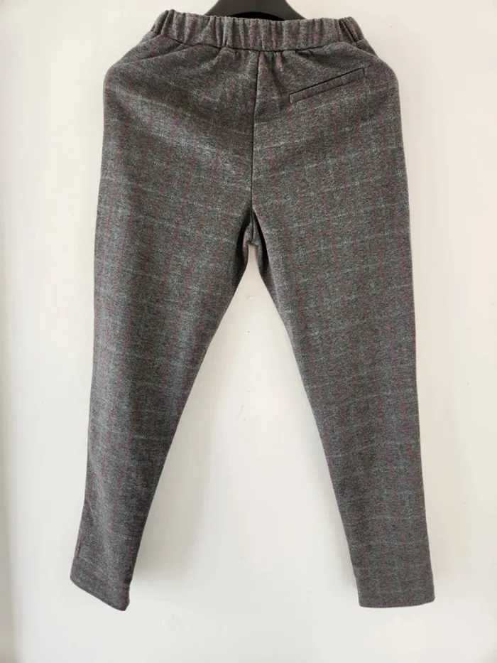 Pantalon à carreaux gris Pull&Bear - Taille S- 36 - photo numéro 2