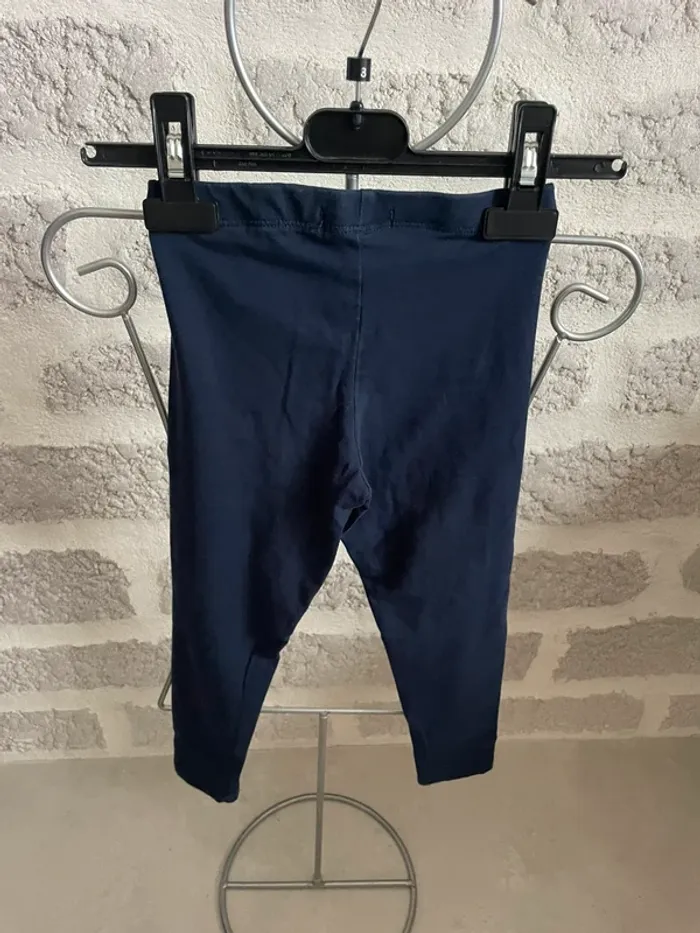 Pantalon leegings fille 6 ans bleu marine la halle - photo numéro 3