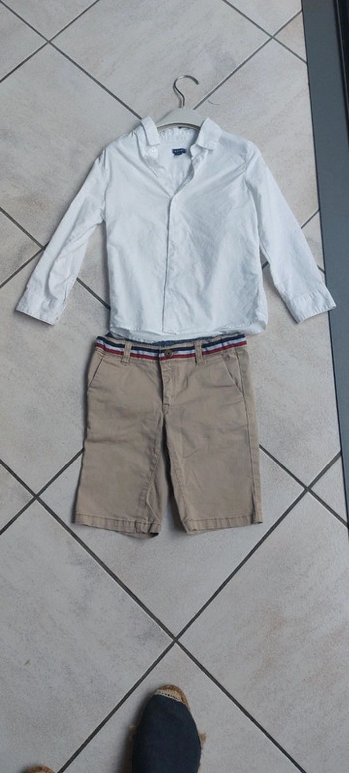 Lot cérémonie 5 ans short pantalon chemise polo - photo numéro 4