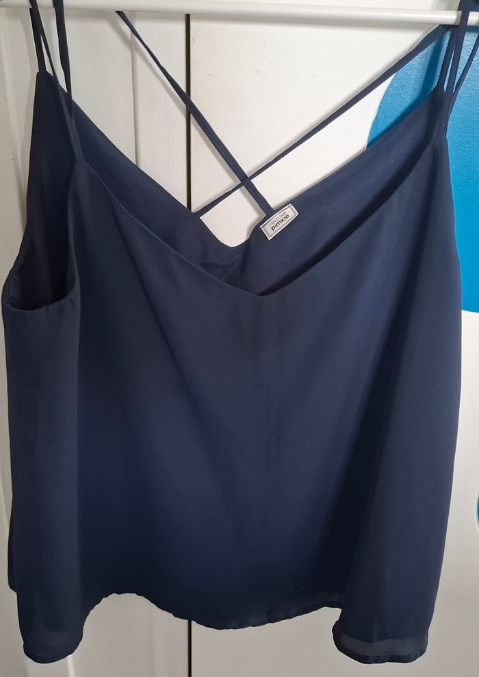 Top fluide bleu marine Pimkie – Taille XL 💙✨ - photo numéro 2
