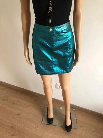 Jupe turquoise brillante neuve Morgan taille 38